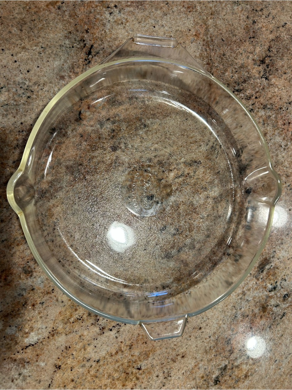 Bestmade Flamex REG.U.S.PAT.OFF 11” inner diameter Round Baking Dish 1940’s Vtg.